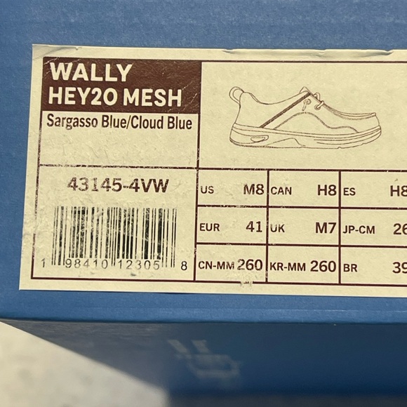 Wally Hey Dude 20 Mesh Sargasso Blue/Cloud Blue NIB Sz 8M - Picture 8 of 11